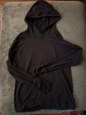 lululemon athletica Black Performance Hoodie Top